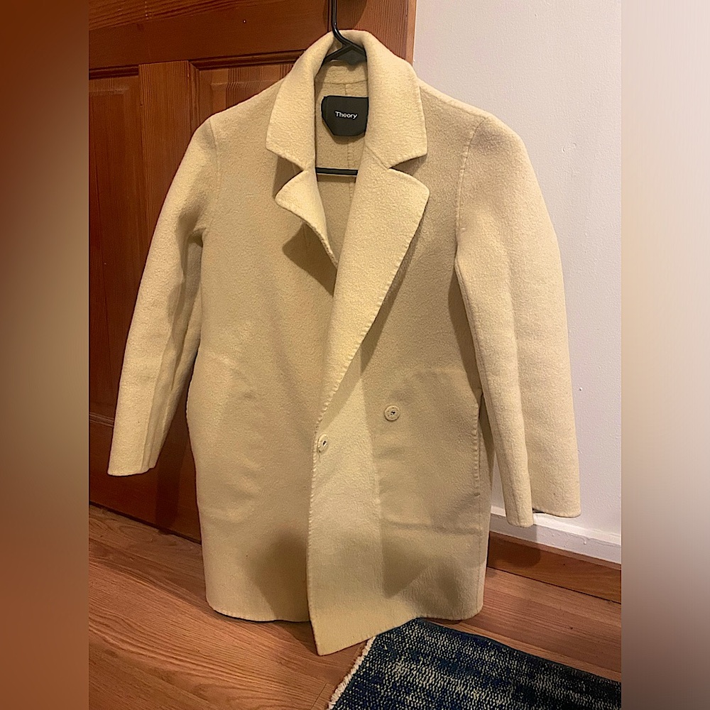 Theory Wool and Cashmere Boy Coat Size S